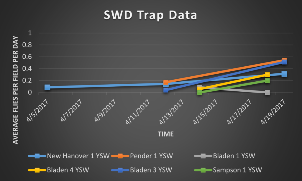 Spotted Wing Drosophila trap data 4/21/17